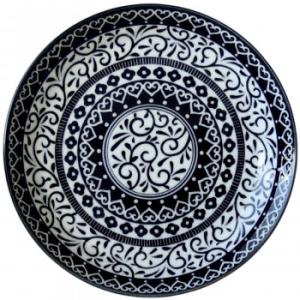 ポタリーフィールド Table Talk Presents ブラックアラベスク ケーキ皿 PF-51...