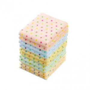 徳用カラードットフェイスタオル 5色10枚組 SV-2030-10