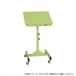 同梱・代引不可 サカエ サポートスタンド移動式 500×400×740mm グリーン 抗菌粉体塗装 ...