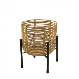 ティーライフ トーク ラウタ フェイクPEPP スタンド付きバスケット ラウンド Sサイズ 1215...