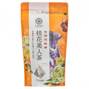 同梱・代引不可 久順銘茶　1杯用ティーバッグ　中国茶 桂花美人茶　けいかびじんちゃ (2g×10P)...