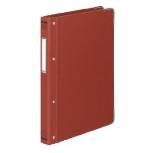 コクヨ バインダーMP(カラー布貼りタイプ) B5縦 26穴 角金付 約100枚収容 赤 ハ-110...