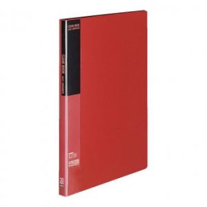 コクヨ クリヤーブック A4縦 固定式20枚ポケット 赤 ラ-B20R