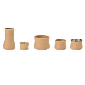 和華 五具足 美濃焼 萩釉 32r100v800072