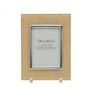 ホワイトガラス写真立て (ジャガード織) かのん/クリーム 32Q00000B4052