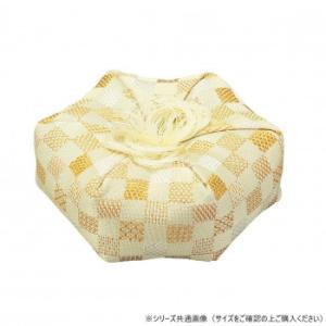 廻六角布団 2号 市松柄 黄 59701r00g3042