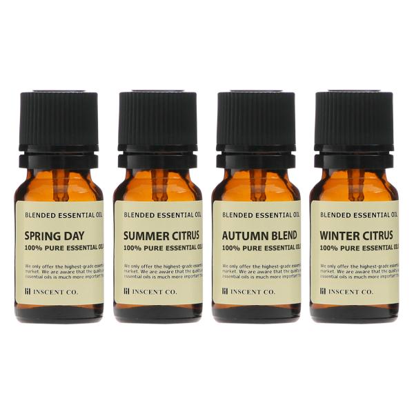 ブレンドオイル 四季のブレンドセット 4本セット（各10ml) エッセンシャルオイル 精油（メール便...