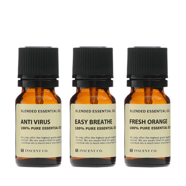 エッセンシャルオイル 精油 よりどり3本コース ブレンドオイル (各10ml)  （メール便送料無料...