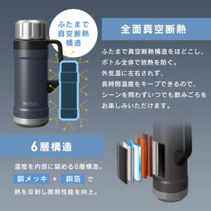 水筒 1.9L 大容量 保温 保冷 蓋まで 真...の詳細画像2