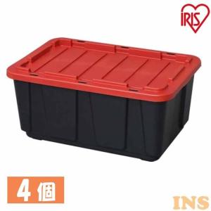 (4個セット)タフボックス ブラック／レッド THB-98×4<br> アイリスオーヤマ(在庫処分)