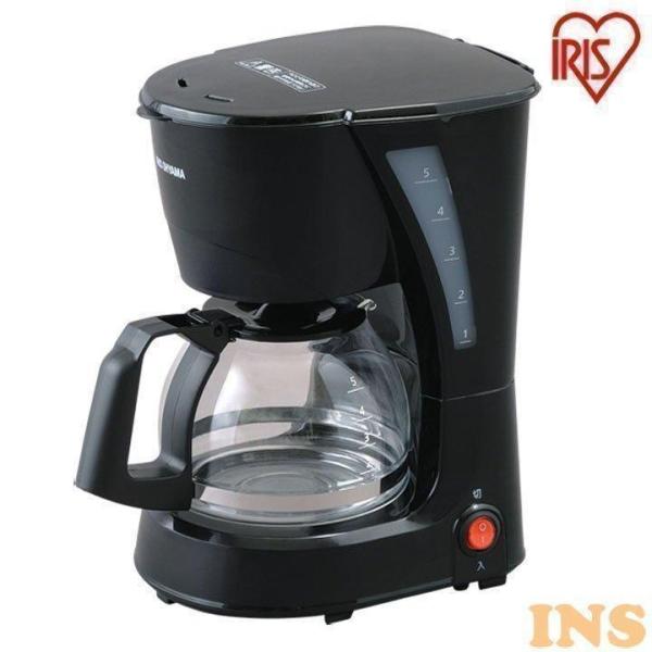 コーヒーメーカー ドリップ式 メッシュフィルター 紙フィルター コンパクト 簡単操作 最大5杯分 カ...