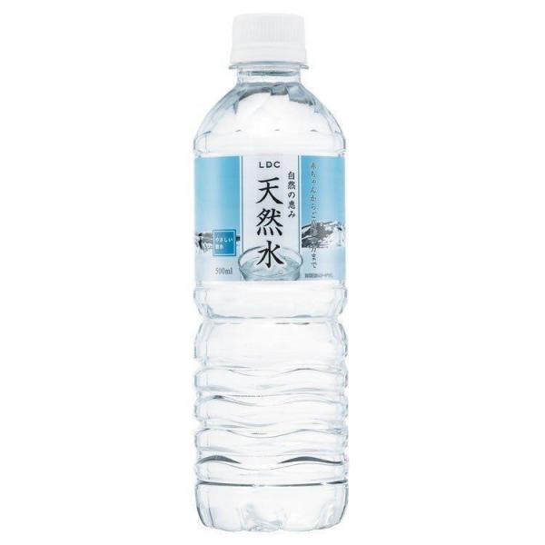 水 ミネラルウォーター 500ml 24本 セット LDC 自然の恵み天然水 500ml ライフドリ...