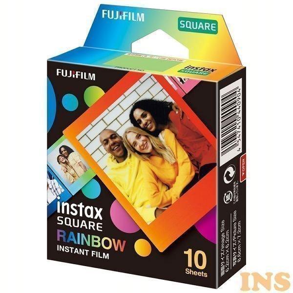 スクエアフォーマットフィルム instax SQUARE レインボー 10枚入り (D)