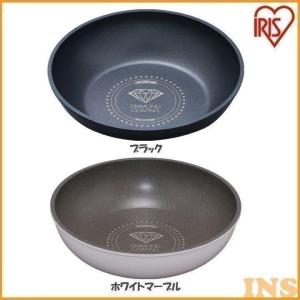 ダイヤモンドコートパン 炒め鍋 28cm IH対応 IS-W28 KITCHEN CHEF アイリスオーヤマ