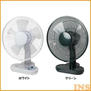 扇風機 首振り 卓上 DCモーター 卓上 卓上扇 5枚羽根 30cm シンプル コンパクト 簡単 工事不要 リズム風 おやすみ風 KI-1061WDC TEKNOS｜insdenki-y