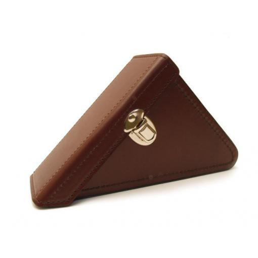 志賀昆虫三角ケース（牛革製）