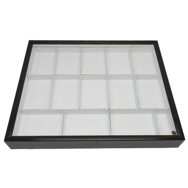 【ＵＶカット】ユニットボックス式大型ドイツ型標本箱（茶）【大箱小箱】セット