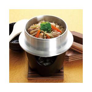 【送料無料】釜飯用 釜セット（アルミ羽釜・木蓋・丸コンロ・敷板）