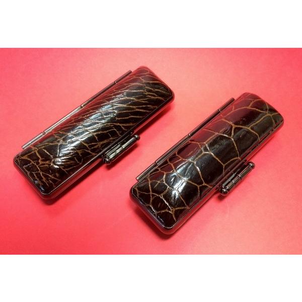 印鑑ケース 亀柄 こだわり 天然素材 直径16.5mm〜18mm丸×60mm丈 寸胴用 亀の足模様 ...