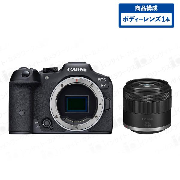 キヤノン  EOS R7 ボディ ブラック + 広角ズームレンズセット RF-S14-30mm F4...