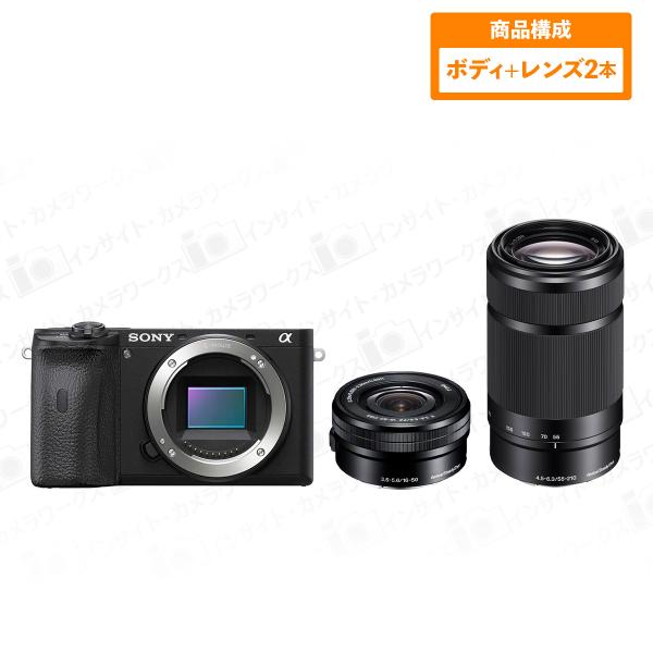 ソニー α6600 ILCE-6600 ボディ ブラック + ダブルズームレンズセット E PZ 1...