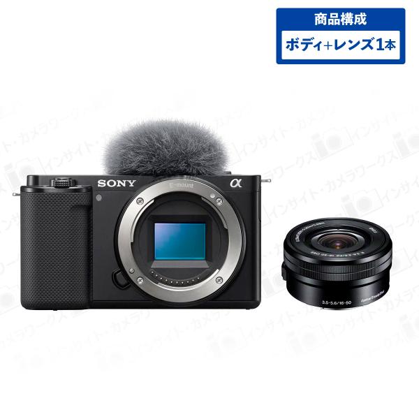 ソニー VLOGCAM ZV-E10 B ボディ ブラック Vlog用カメラ + 標準ズームレンズセ...