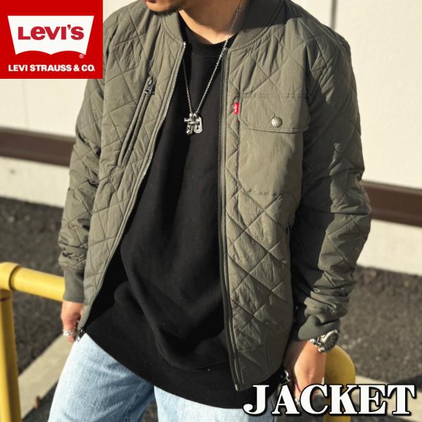 【米国モデル】 Levis リーバイス  QUILTED JACKET キルティング ナイロン ジャ...