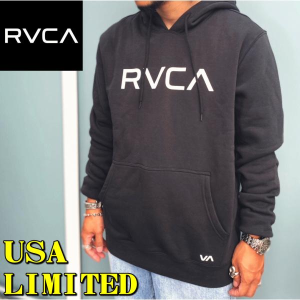 RVCA ルーカ BIG LOGO PULLOVER HOODIE 裏起毛 スウェット パーカー 米...