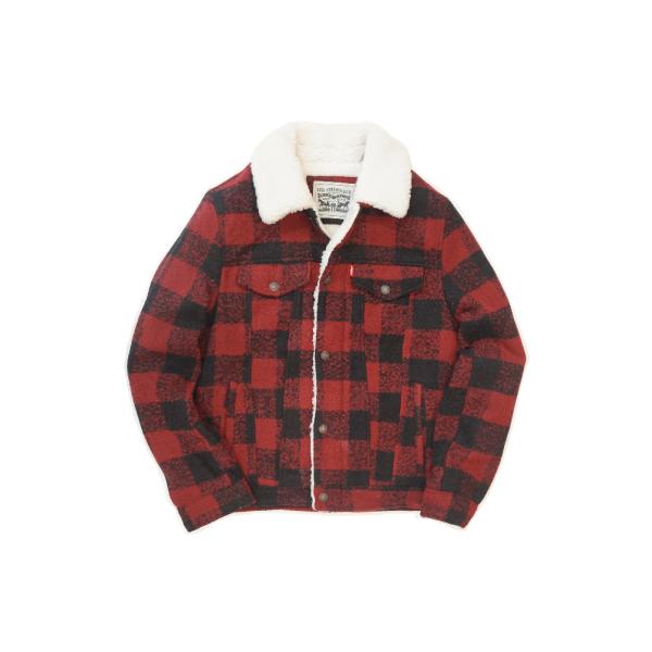 【米国モデル】 Levis リーバイス  WOOL TRUCKER JACKET ボア ウール トラ...