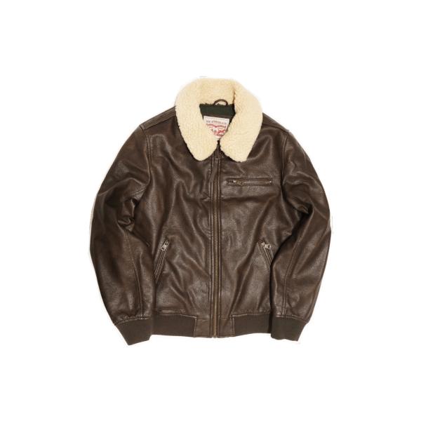 【米国モデル】 Levis リーバイス  FAUX LEATHER JACKET フォゥクス レザー...