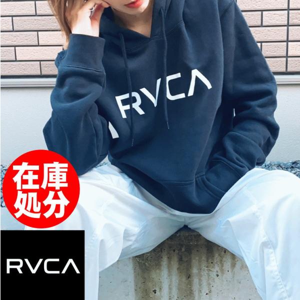 【在庫処分】 【女性にオススメ】 RVCA ルーカ BIG LOGO PULLOVER HOODIE...