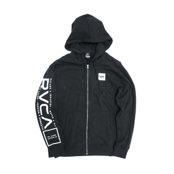 RVCA SWIFT HOODIE ZIPPER HOOD ルーカ 裏起毛 スウェット ジップ パー...