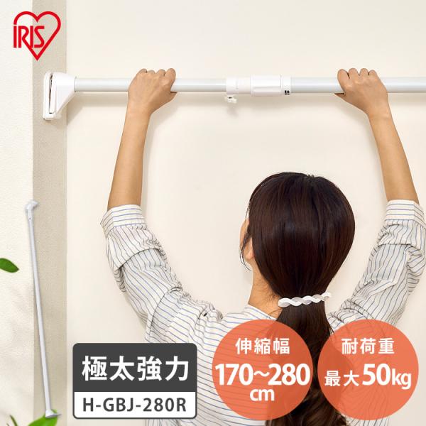 突っ張り棒 極太 強力 物干し 収納 ハンガーラック クローゼット 170〜280cm 取付簡単 工...