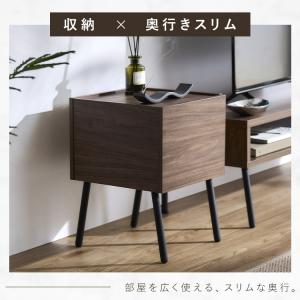 サイドテーブル おしゃれ 木 収納 ソファ 寝...の詳細画像1