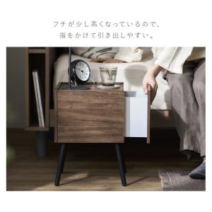 サイドテーブル おしゃれ 木 収納 ソファ 寝...の詳細画像3