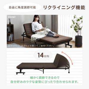 折りたたみベッド コンパクト シングル ハイタ...の詳細画像5