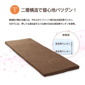 マットレス シングル コンパクト 来客用 持ち...の詳細画像4