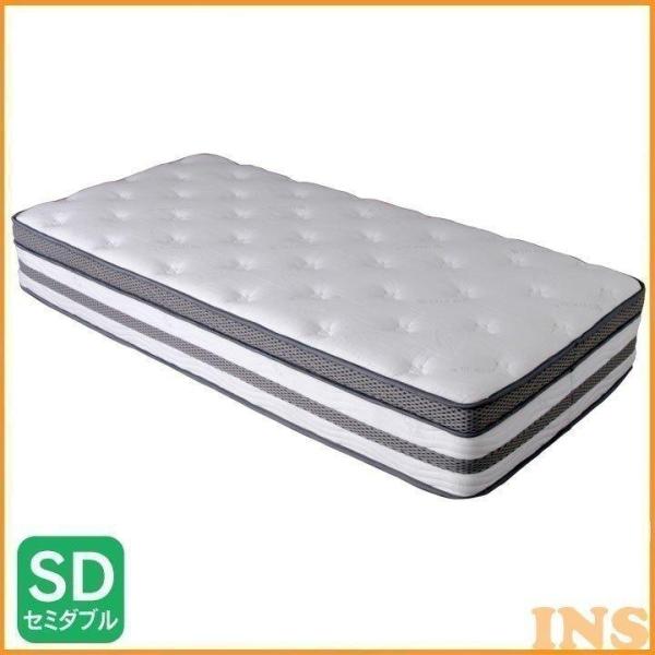 マットレス セミダブル ポケットコイル 寝具 ソフトウレタン ラテックス ダブルポケットコイルマット...