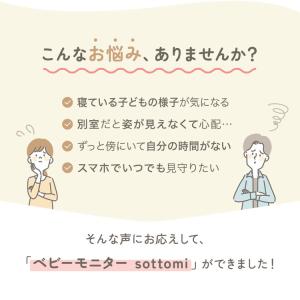 ベビーモニター 赤ちゃん 見守りカメラ SOT...の詳細画像2