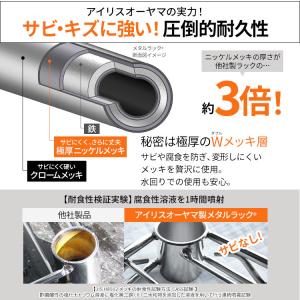 スチールラック 幅110 3段 メタルラック ...の詳細画像5