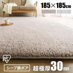 ラグ ラグマット 2畳 冬用 おしゃれ 185×185 ホットカーペット対応 クッションラグ 厚手 冬 ACRSB-1818 アイリスオーヤマ 一人暮らし 新生活