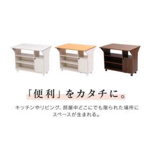 ワゴン キッチンワゴン キャスター付き キッチ...の詳細画像1