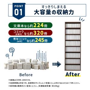 本棚 大容量 カラーボックス 8段 幅約60 ...の詳細画像2