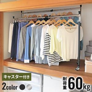 平安伸銅工業 押入れ収納 伸縮押入れ2連ハンガー ハンガーラック