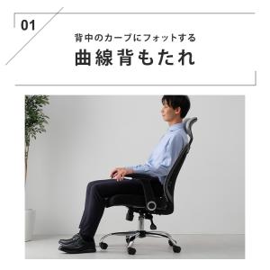 ＼目玉価格/ オフィスチェア メッシュ ハイバ...の詳細画像1
