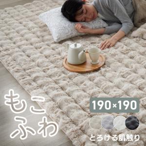 ラグ 1.5畳 130×190cm 北欧 冬 暖かい カーペット ラグマット ホット
