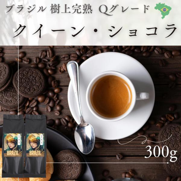 クイーン ショコラ ブラジル Qグレード 300g (150g x 2袋) 響き奏で 送料無料 珈琲...