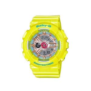 BABY-G ベビーG ベビージー カシオ CASIO  アナデジ 腕時計 ライトイエロー メタリックグリーン BA-110CA-9A 逆輸入海外モデル