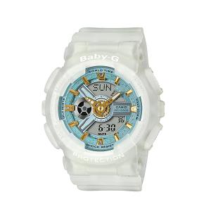 BABY-G ベビーG ベビージー Sea Glass Colors シリーズ カシオ CASIO アナデジ 腕時計 ホワイト スケルトン ゴールド BA-110SC-7AJF 国内モデル