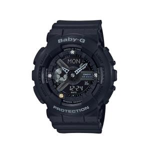 BABY-G ベビーG ベビージー 35周年ペア限定 ダイヤモンドモデル カシオ CASIO アナデジ 腕時計 オールブラック BA-135DD-1A 逆輸入海外モデル